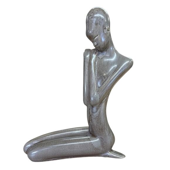 Abstract Modernist Nude Nubian Figures Statues 80s Ceramic Sculpture Art set 2 - Picture 11 of 11